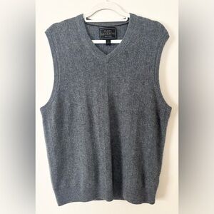 Jos. A Bank‎ Reserve Gray 100% Cashmere Sweater Vest